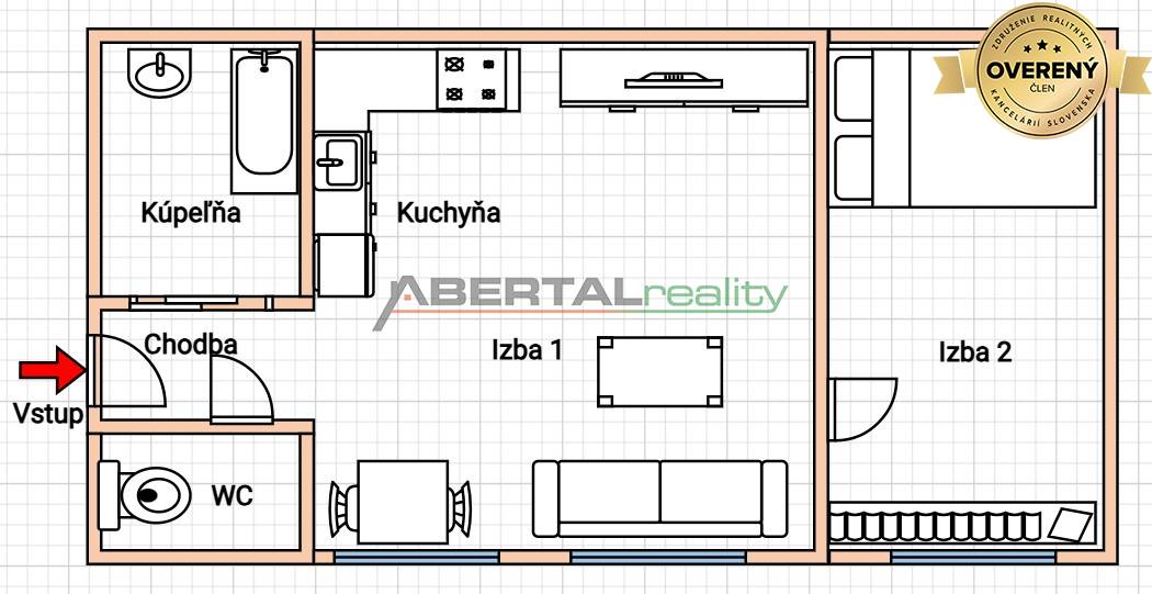 Sale One bedroom apartment, One bedroom apartment, Mariánska, Bratisla