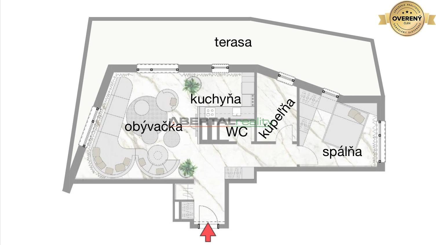 One bedroom apartment, Tri vody II, Sale, Senec, Slovakia