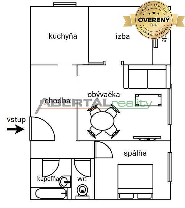 Rent Two bedroom apartment, Two bedroom apartment, Pribišova, Bratisla
